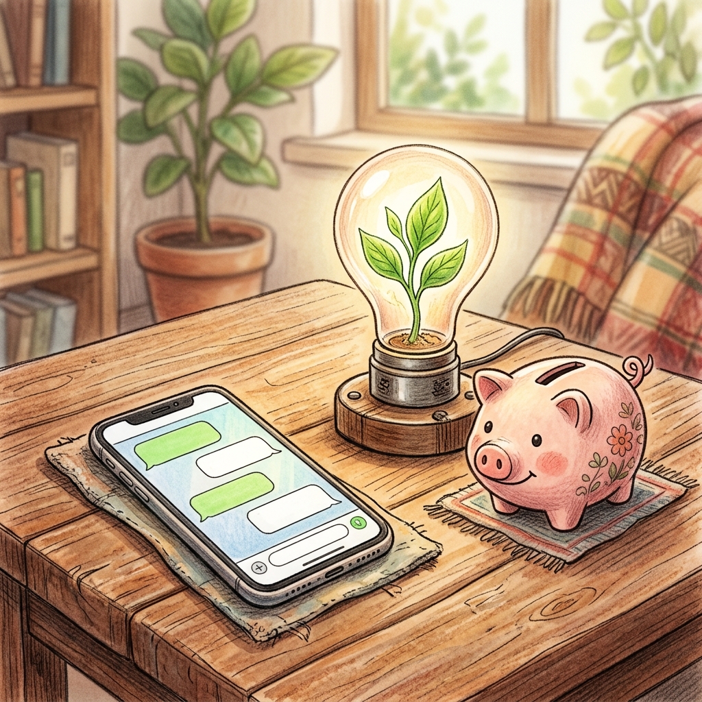 【実録チャット】「電気代が前月の1.5倍に!?」悲鳴をあげるママが、AI&専門家にチャットで相談してみた結果のイメージ