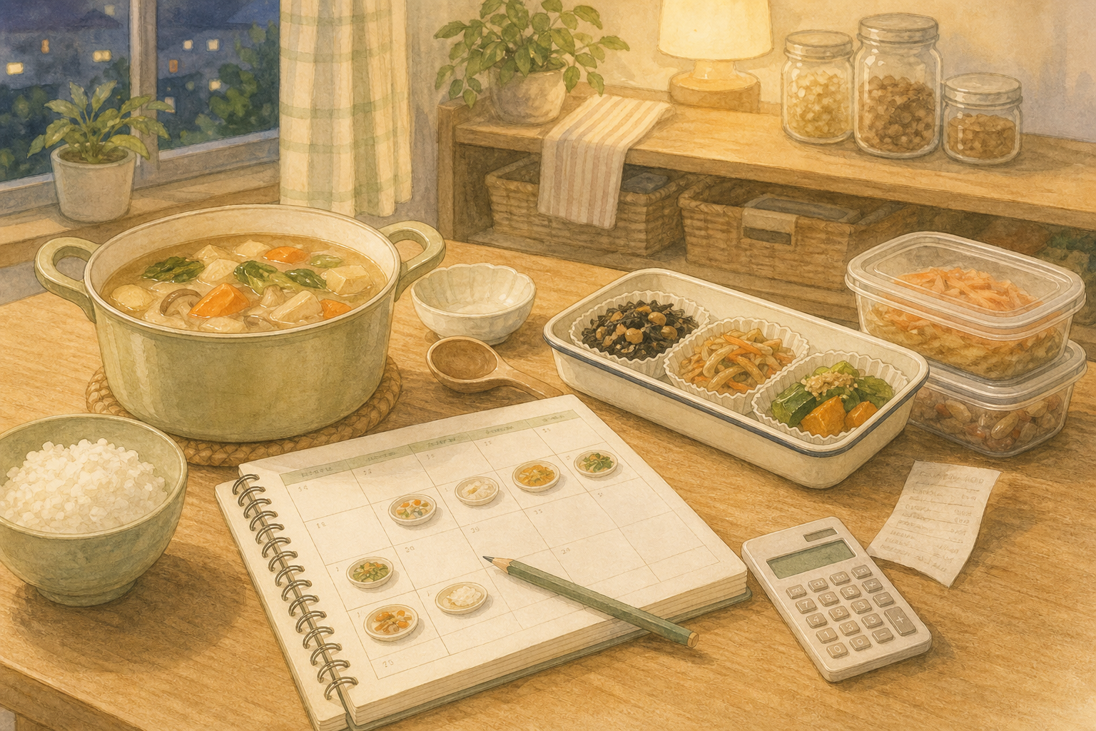 疲れた日の夕食、買いすぎない決め方のイメージ